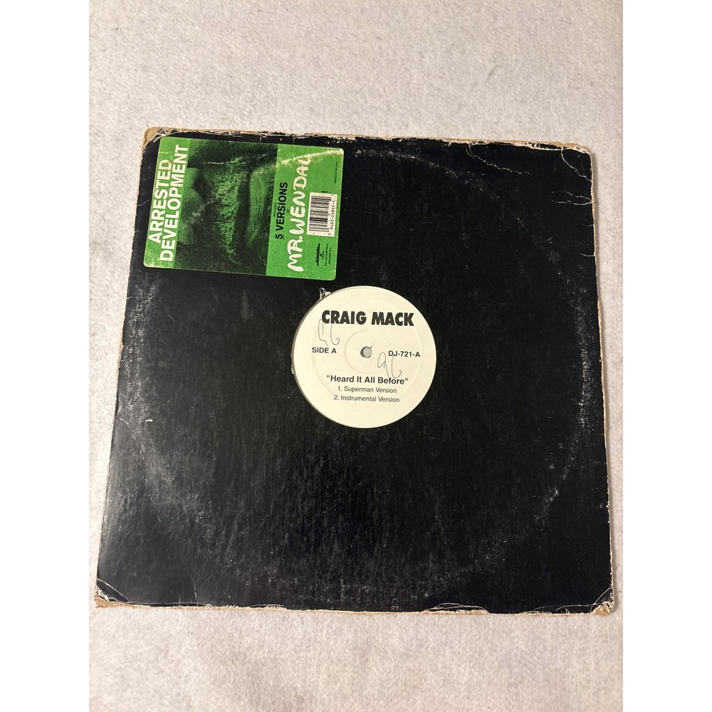 Craig Mack Heard It All Before Dat's My Word 12" Vinyl DJ‎ Promo DJ-721 Hip Hop